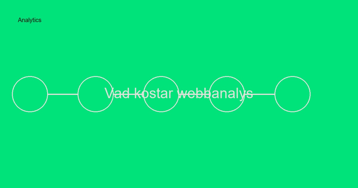 Vad kostar webbanalys och tracking i Sverige? Komplett prisguide 2024