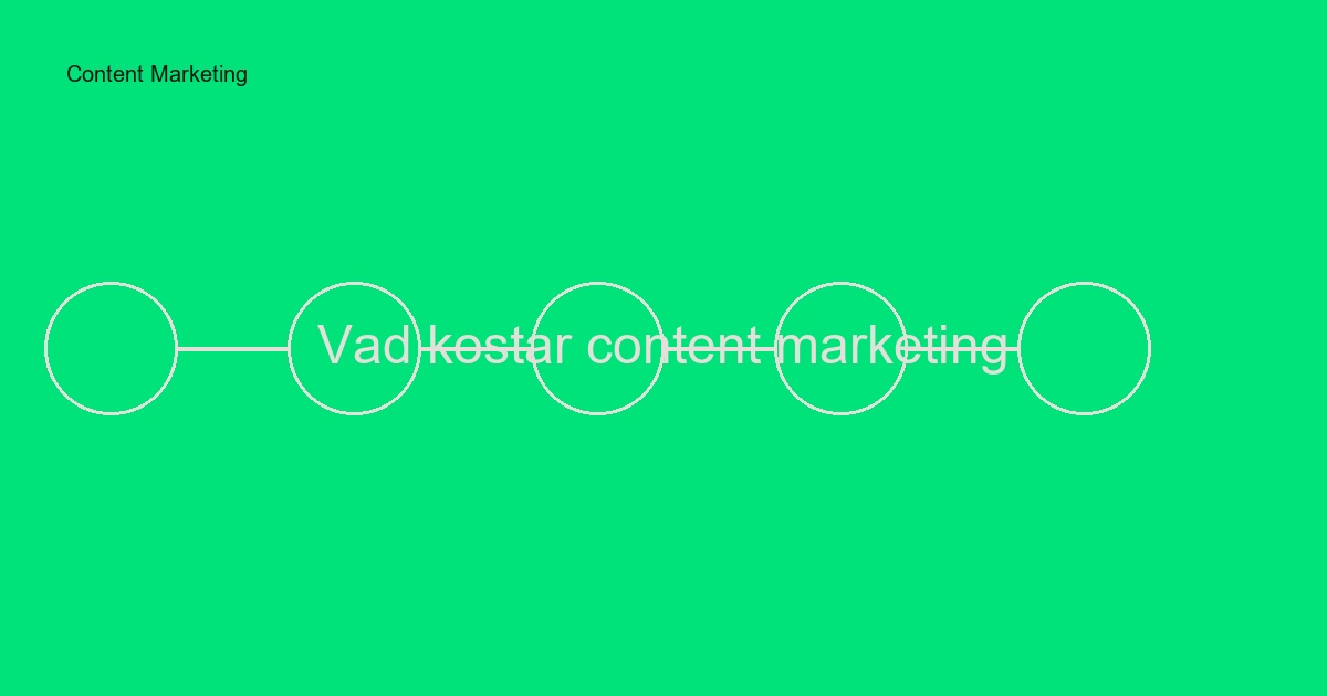 Vad kostar content marketing i Sverige? Komplett prisguide 2024
