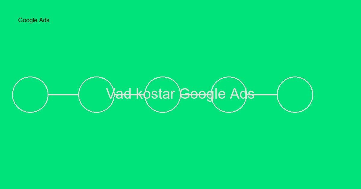 Vad kostar Google Ads i Sverige? Prisguide 2024