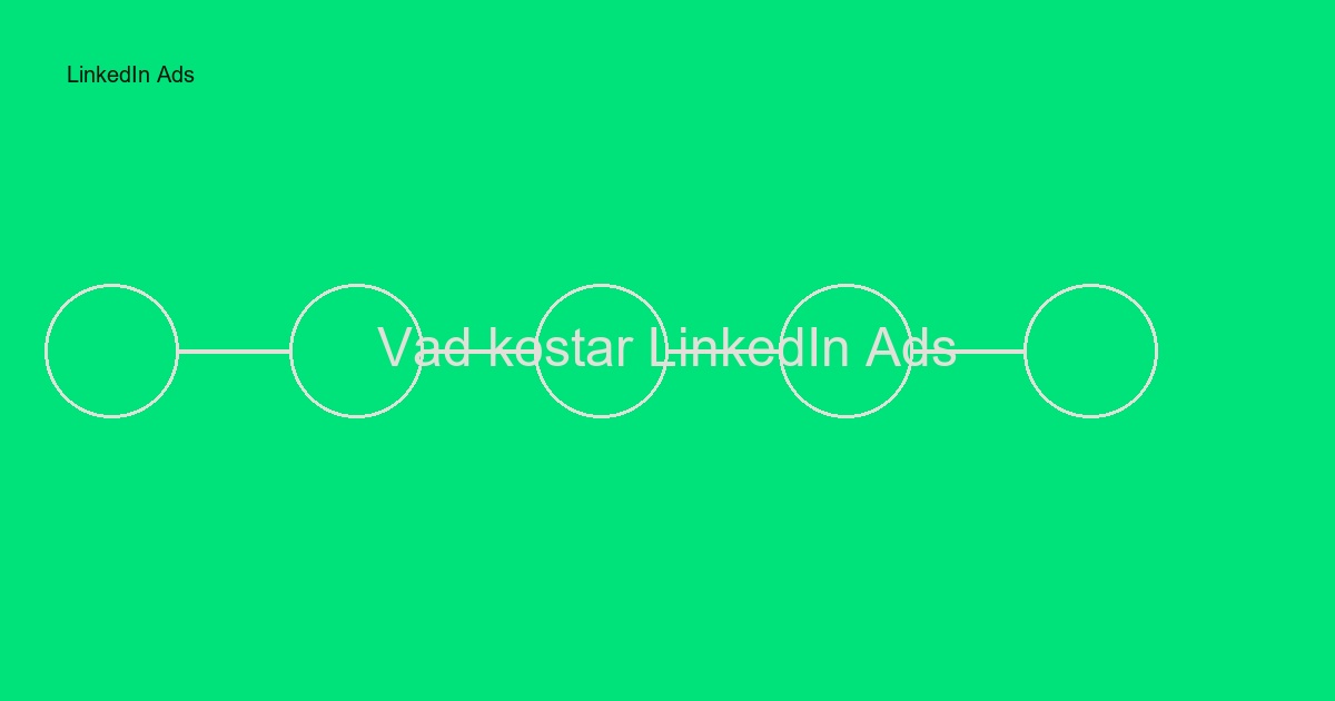 Vad kostar LinkedIn Ads i Sverige? Komplett prisguide 2024