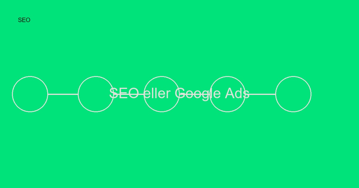 SEO eller Google Ads? Välj rätt kanal 2024
