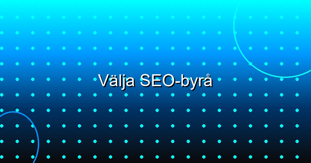 SEO process steg för steg - från analys till resultat